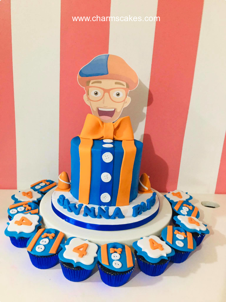 Savanna Blippi Custom Cake