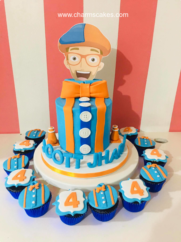 Scott's Blippi Custom Cake