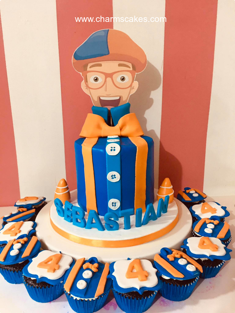 Sebastian's Blippi Custom Cake