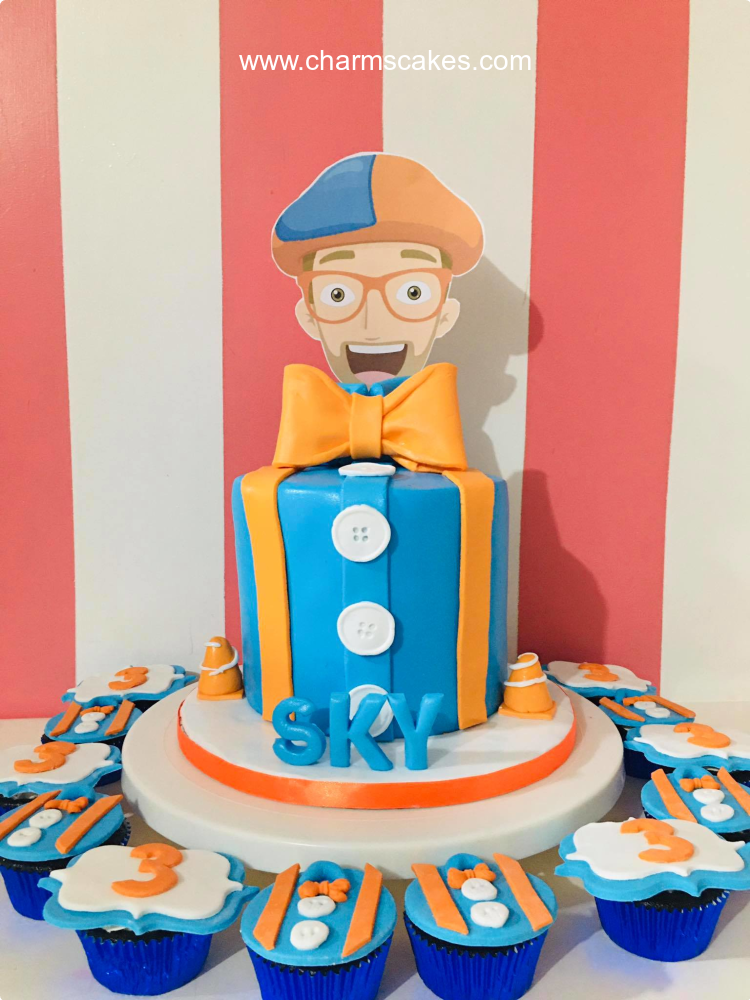 Sky Blippi Custom Cake