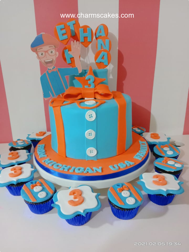 Ethan Blippi Custom Cake