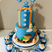 Blippi Big Blippi Custom Cake