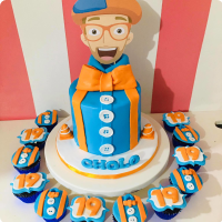 Cholo Blippi Custom Cake