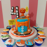 Blippi 4 Blippi Custom Cake