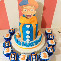 Matt's Blippi Custom Cake