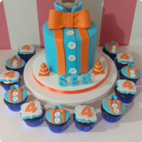 Seb Blippi Custom Cake