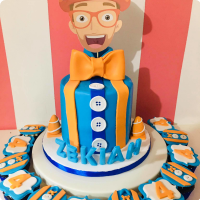 Zekia Blippi Custom Cake