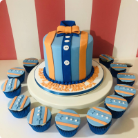 Pull-apart Blippi Constructions Cupcakes Cake - White Spatula