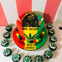 Bob Marley Bob Marley Custom Cake