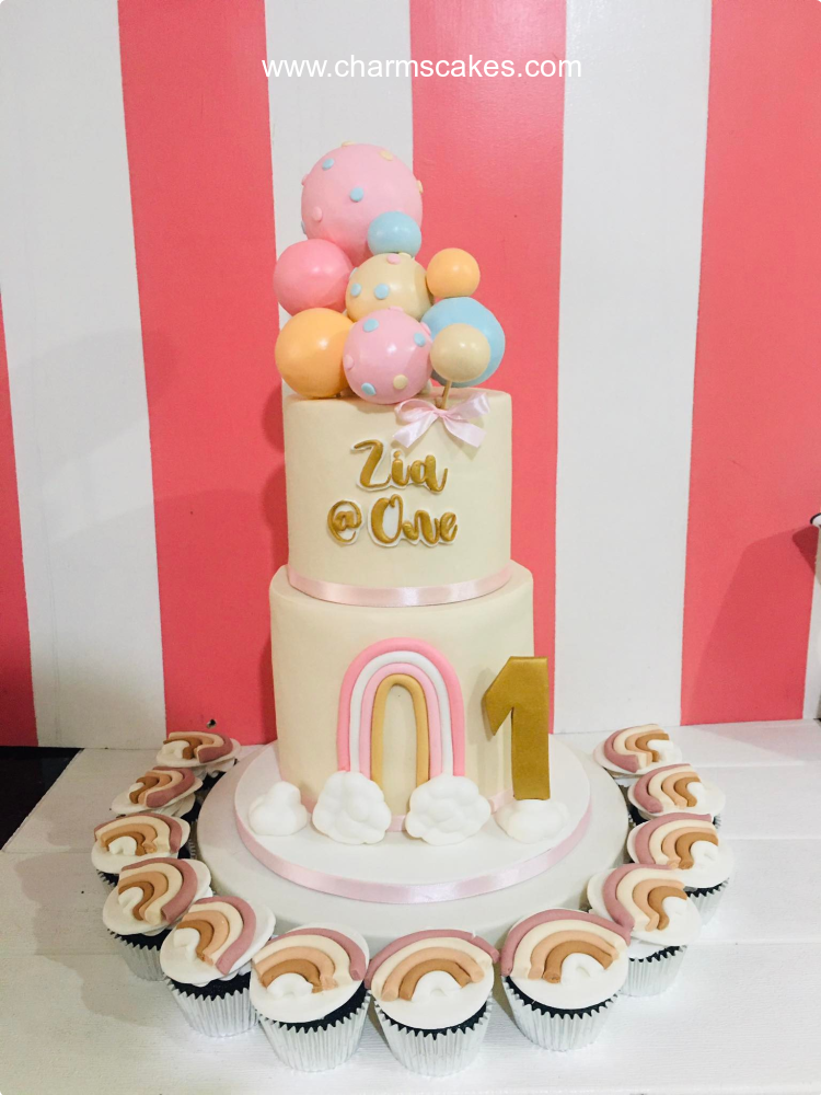 Zia's Boho or Bohemian Custom Cake