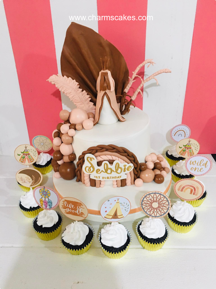 Sabbie's Boho Boho or Bohemian Custom Cake