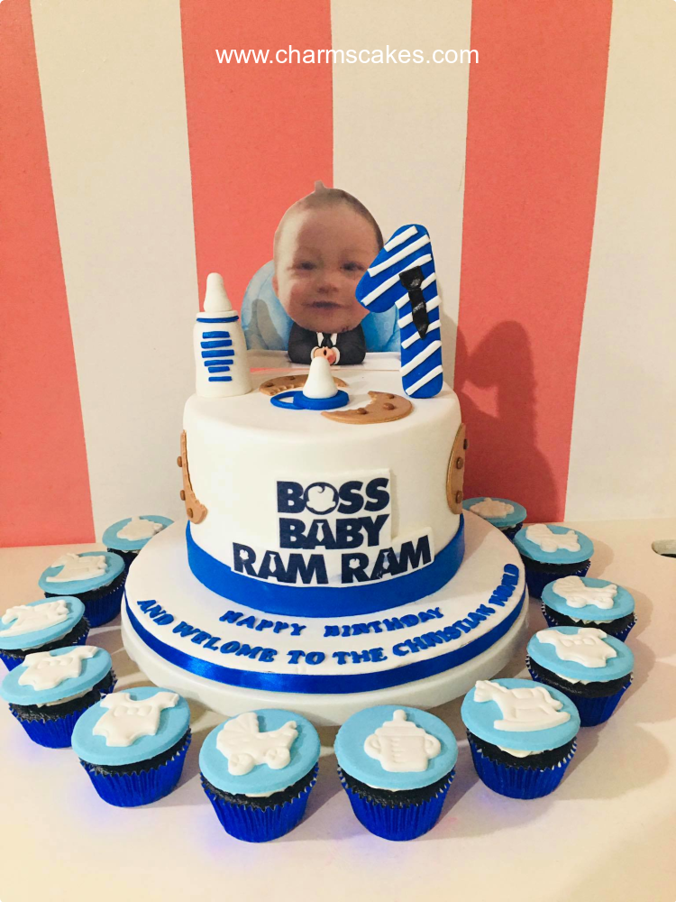 Ram Boss Baby Custom Cake