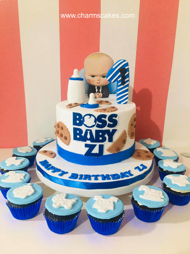 Zj's Boss Baby Custom Cake