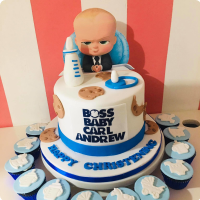 Boss Andrew's Boss Baby Custom Cake