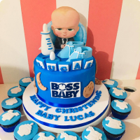 Boss Baby Birthday 🤑🤑 How cute is this theme😍😍🥰 #atlcustomcakes #... | cake  decorating | TikTok