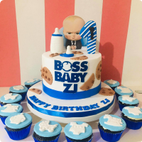 Zj Boss Baby Custom Cake