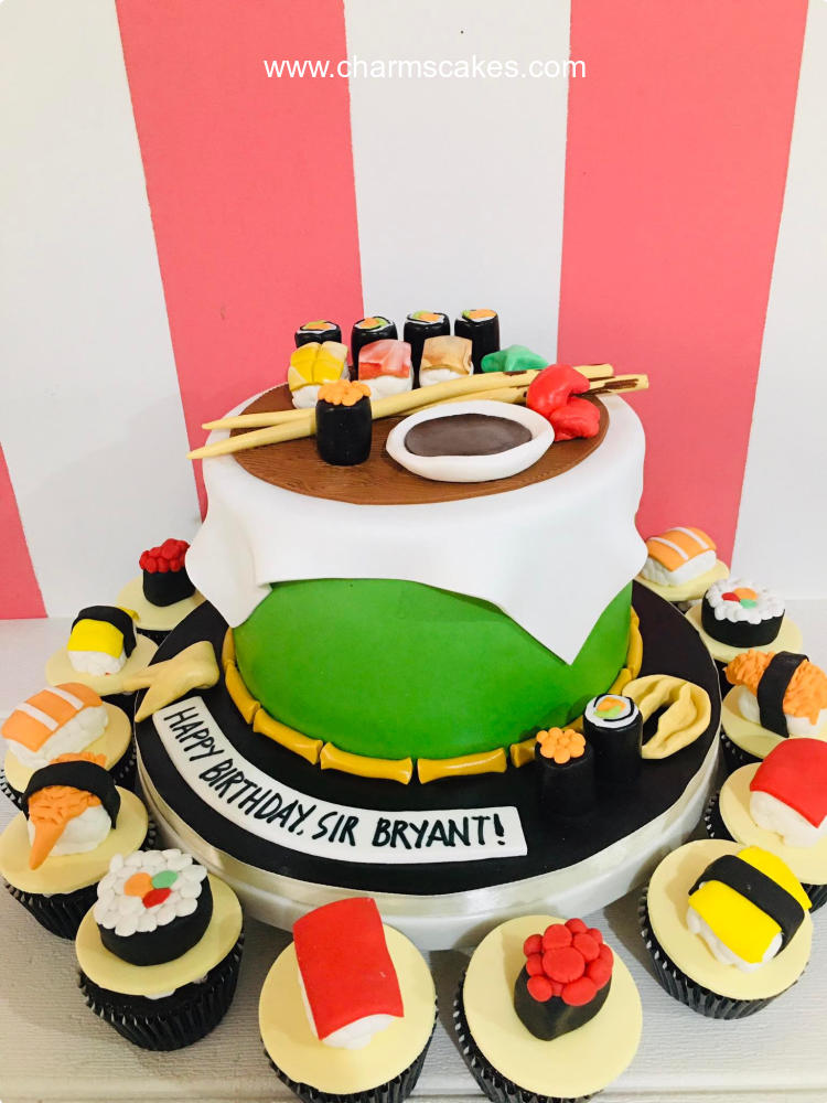 Sushi Shop Business Custom Cake