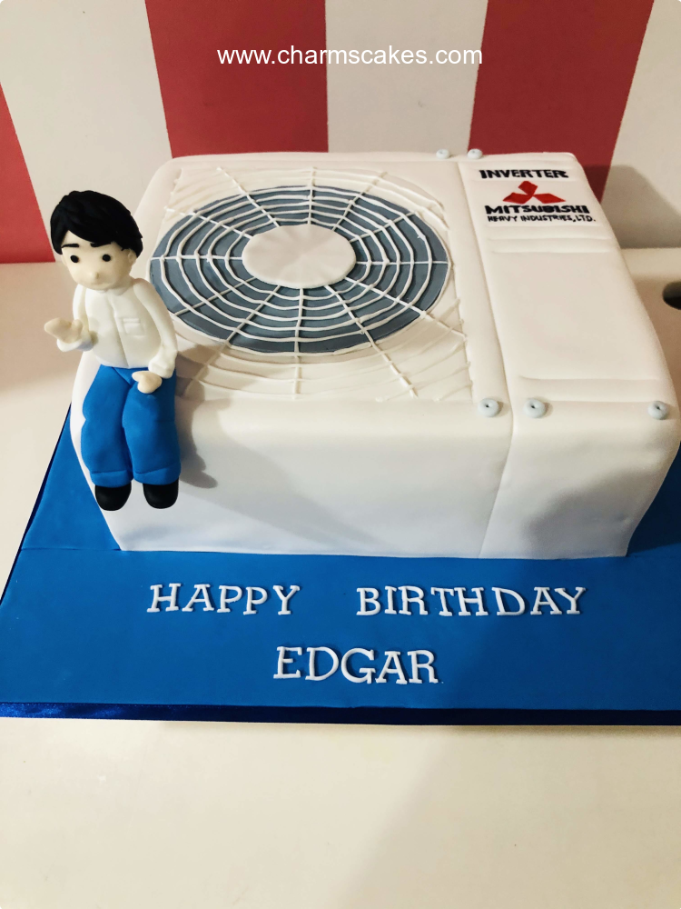 Edgar's Aircon Business Custom Cake