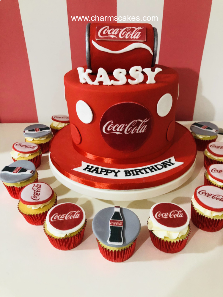 Coca Cola Fan Business Custom Cake