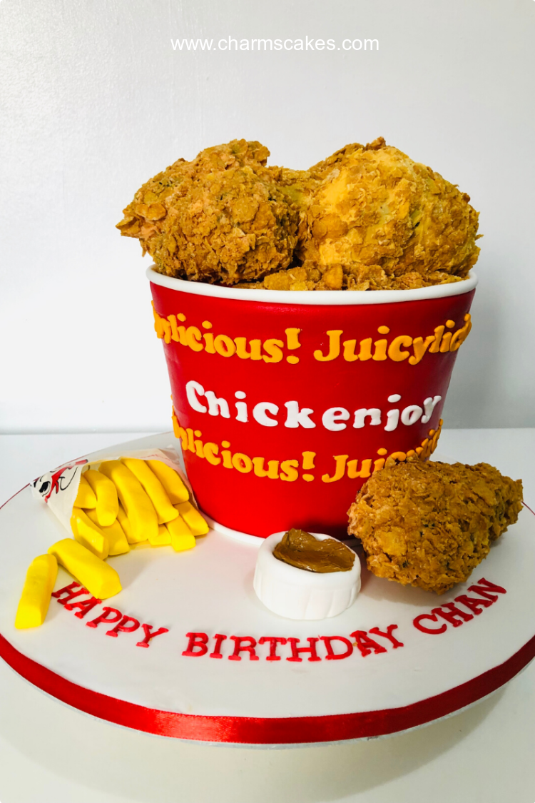 Bucket Meal Business Custom Cake