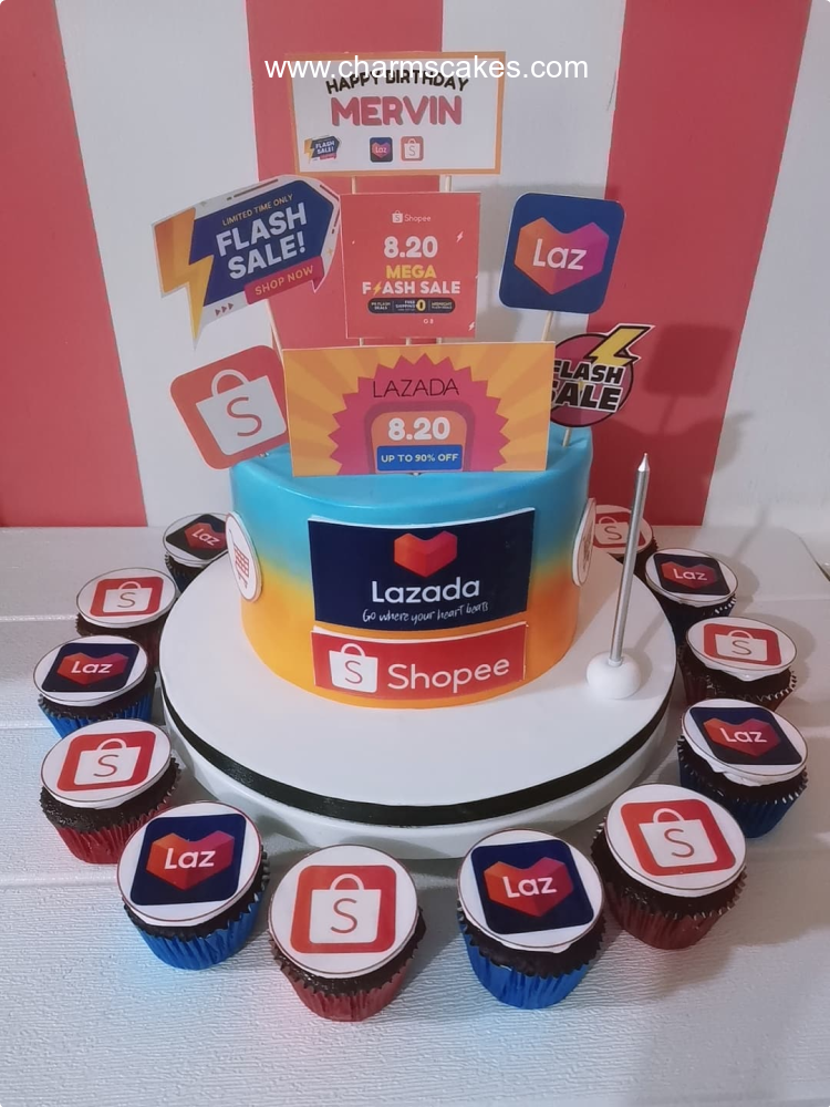 Lazada X Shoppee Business Custom Cake