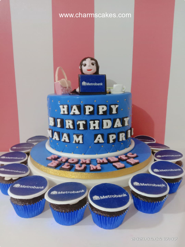 Ms. Metrobank Business Custom Cake