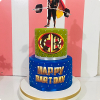 Captain Barbell Business Custom Cake