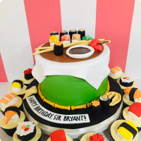 Sushi Shop Business Custom Cake