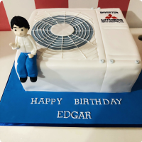 Edgar's Aircon Business Custom Cake