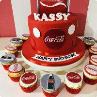 Coca Cola Fan Business Custom Cake