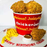 Bucket Meal Business Custom Cake