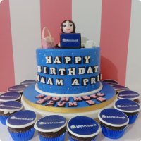 Ms. Metrobank Business Custom Cake