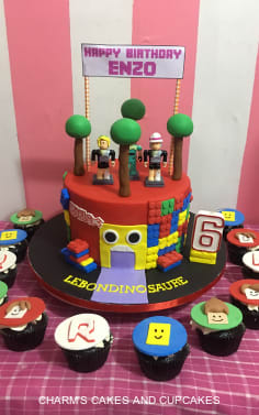 Roblox Cakes Charm S Cakes And Cupcakes - roblox cupcakes kids birthday cupcakes boy birthday