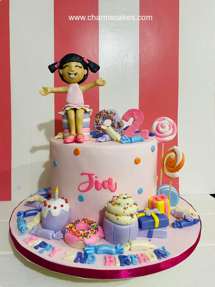 Jia's Candy Land Custom Cake