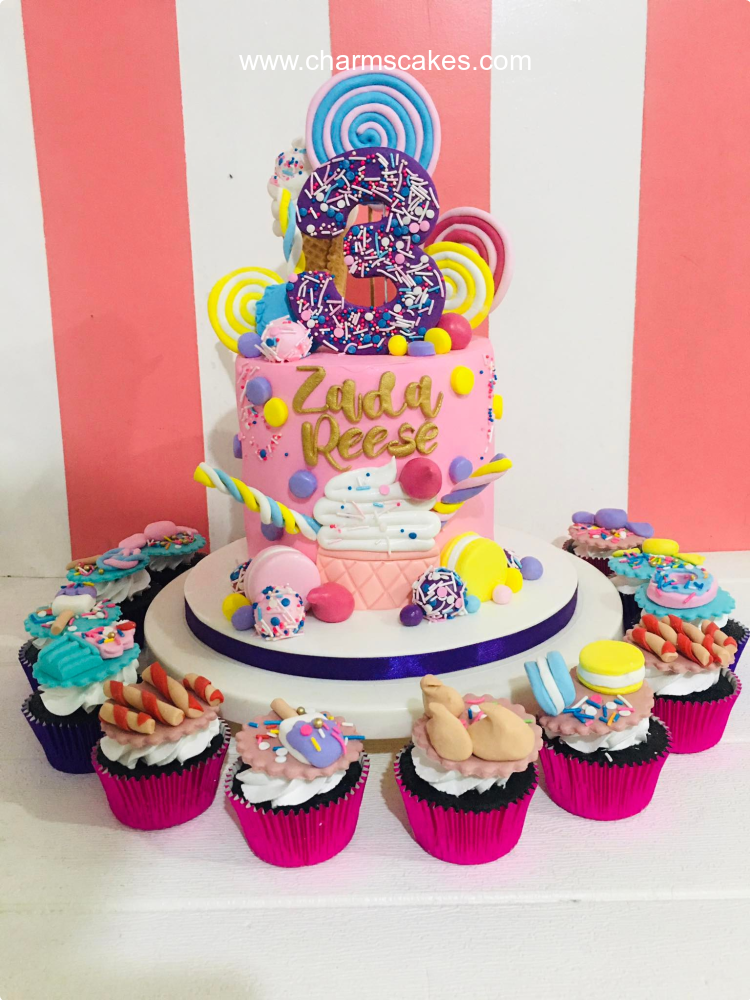 Reese's Candy Land Custom Cake