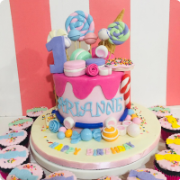 Arianne's Candy Land Custom Cake