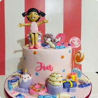 Jia's Candy Land Custom Cake