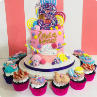 Reese's Candy Land Custom Cake