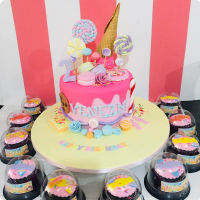 Venezia's Candy Land Custom Cake