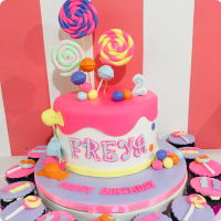 Freya Candy Land Custom Cake