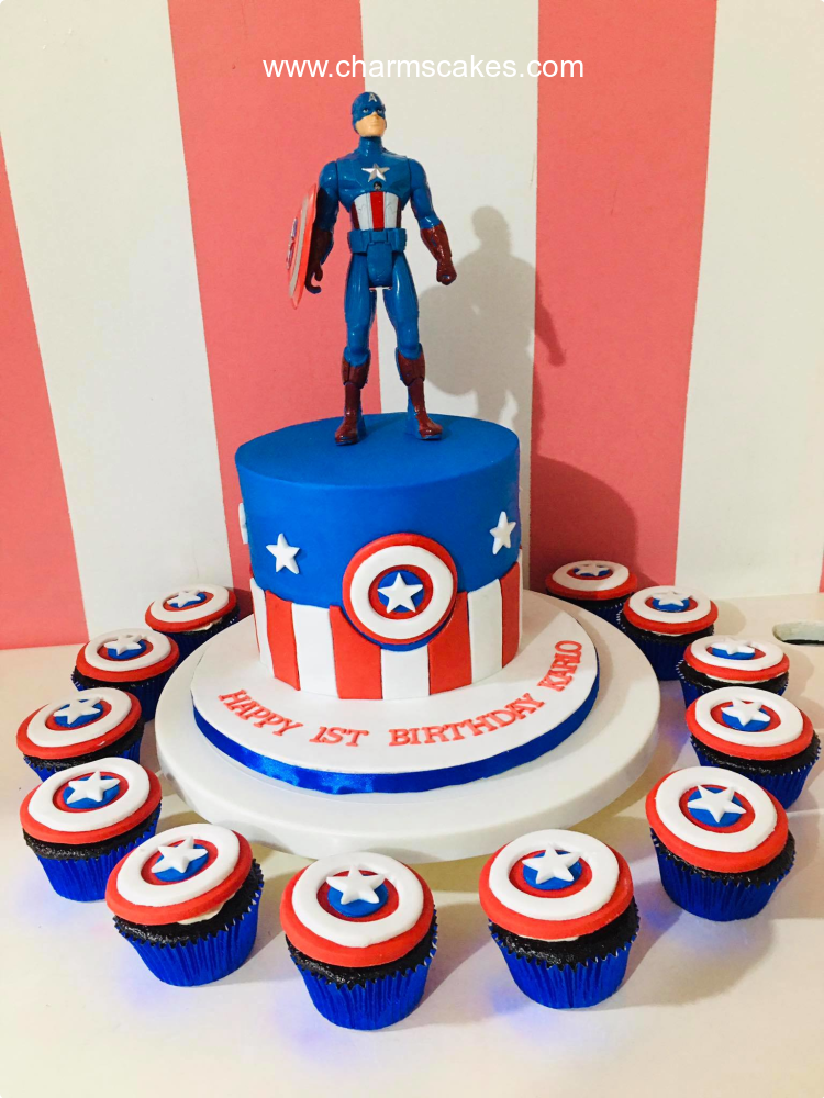 Karlo Capt. America Custom Cake