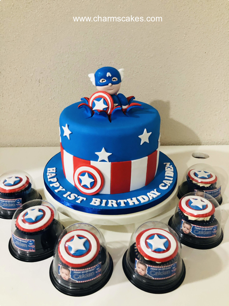 Captain America Cake - YouTube