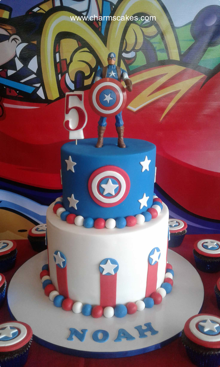 CAPTAIN AMERICA CAKE | THE CRVAERY CAKES