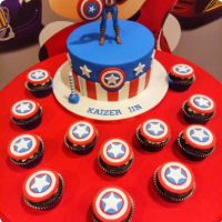 Kaizen Capt. America Custom Cake