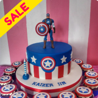 Captain America Birthday Cake - Cake House Online