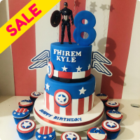 Fhirem Capt. America Custom Cake