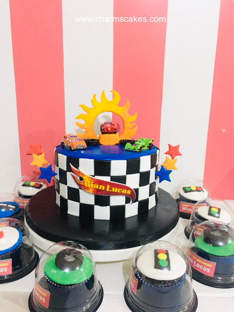 Gian Car Race Custom Cake