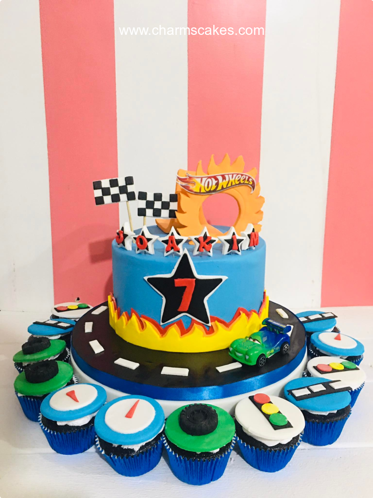 Joakim Car Race Custom Cake