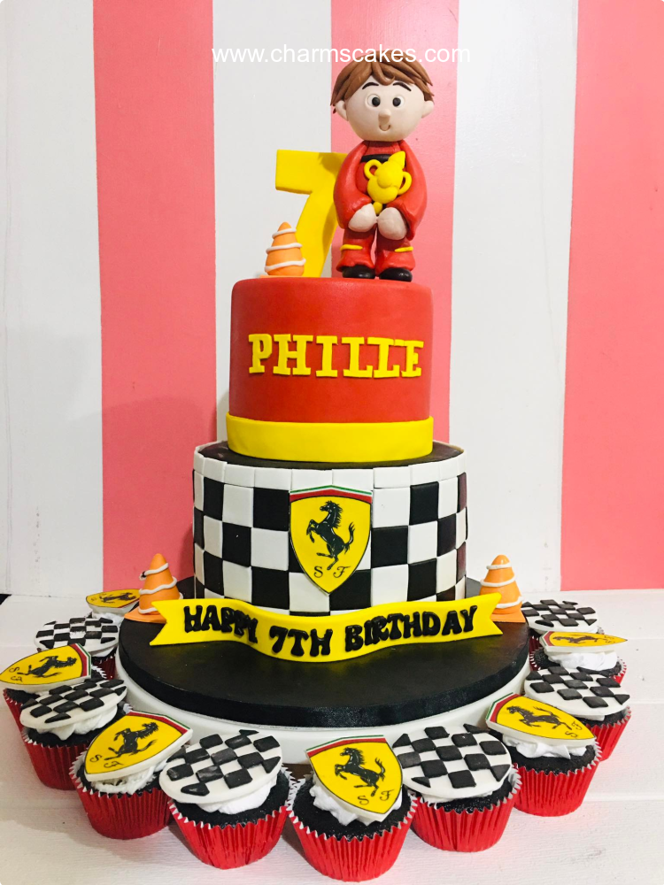 Phille Car Race Custom Cake