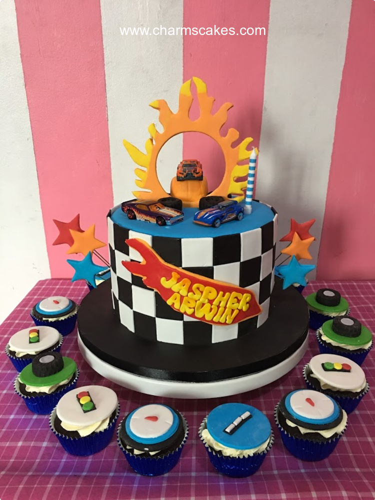 Arwin Hot Wheels Car Custom Cake